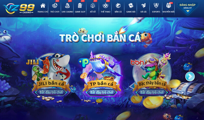 Tổng quan về game bắn cá VZ99